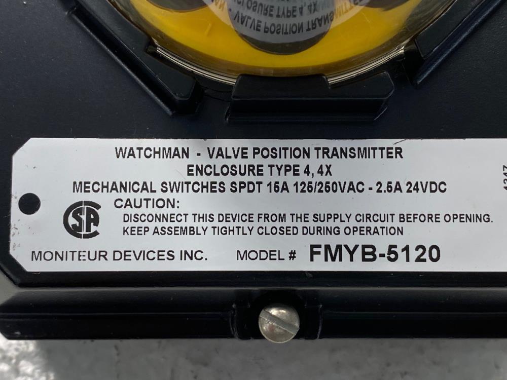 Moniteur Watchman VPT F Series Valve Position Transmitter FMYB-5120